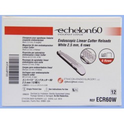 Ethicon ECR60W - ECHELON 60 RELOADS: 2.5MM, 6 ROW WHITE